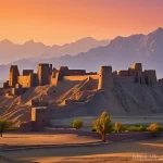 칸다하르 역사 유적 - **Old Kandahar Citadel at Sunset:** "An awe-inspiring, wide-angle view of the ancient Old Kandahar c...